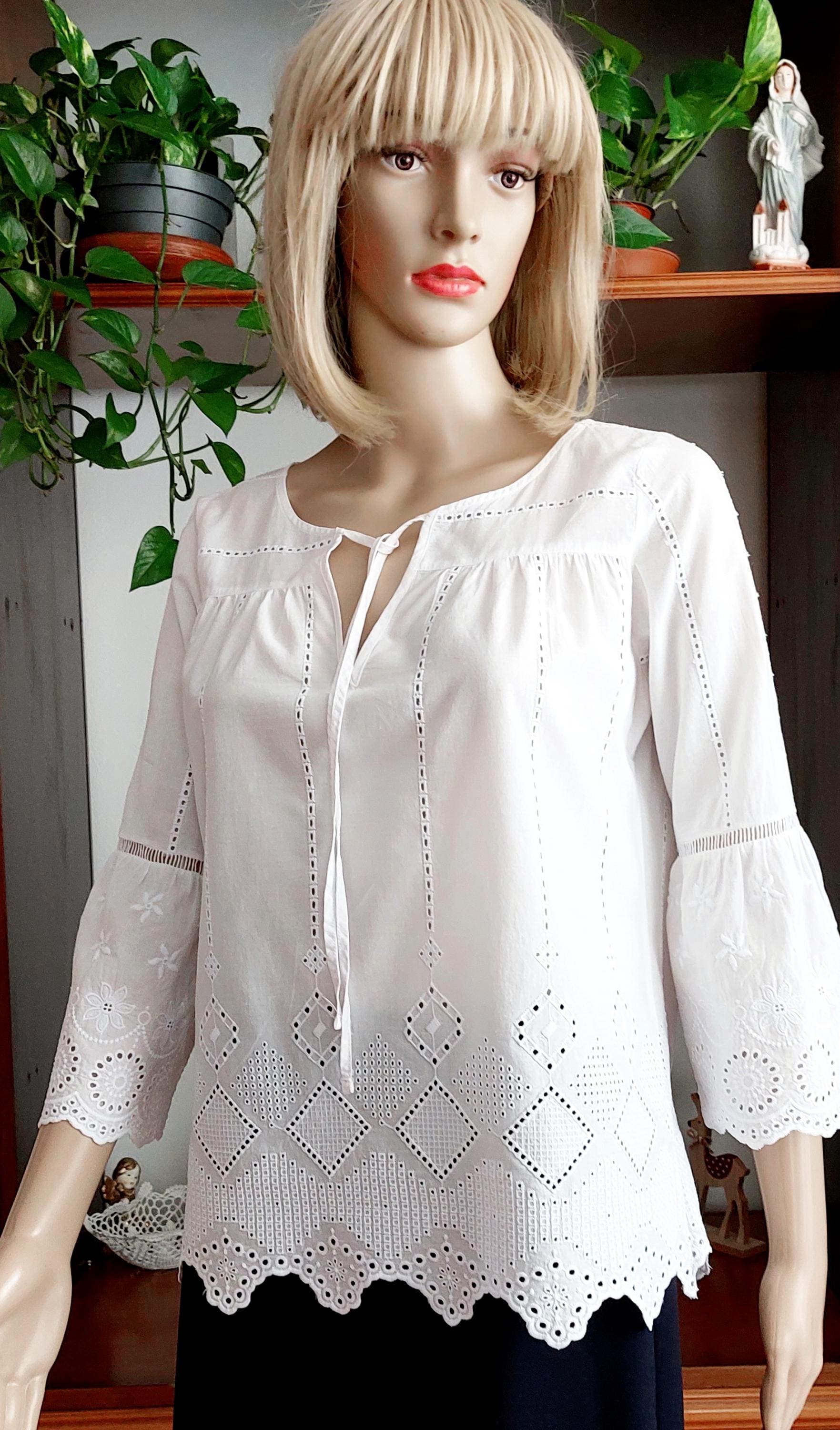 Cutwork Lace Shirt - Etsy