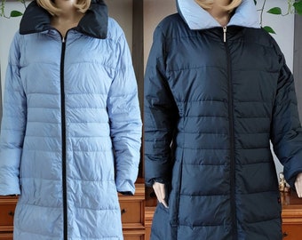 KAPPA down puffer coat for women's/Long puffer coat/Quilted padded down long coat jacket women/Down puffer parka/Designer coat/Plus size/