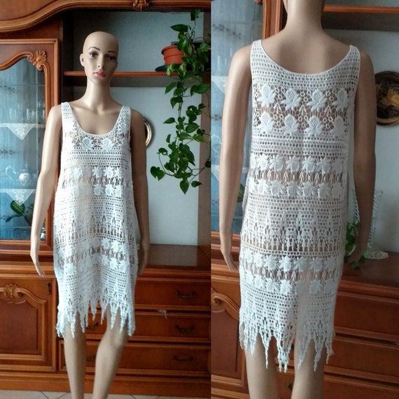 Beach dress coverup women's/ Vintage summer unchet