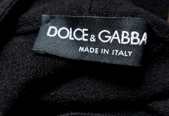 Dolce&Gabbana vintage black knit sweater vest mad… - image 3