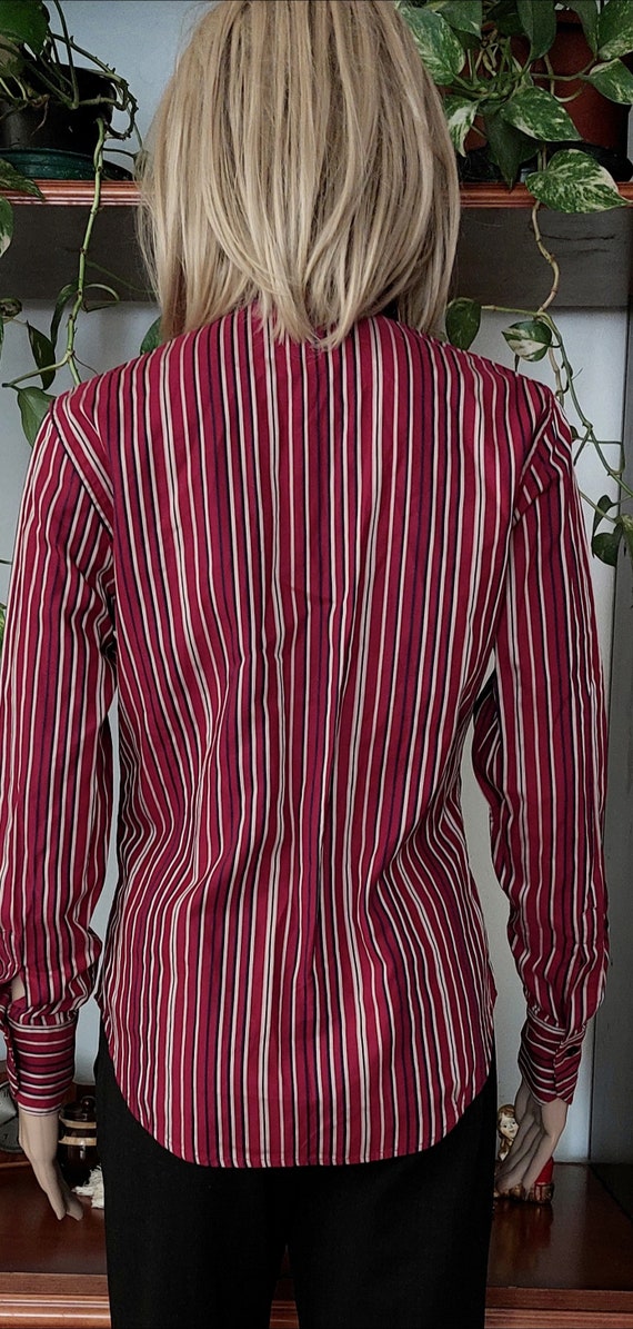 ETRO MILANO vintage striped cotton blouse made in… - image 7