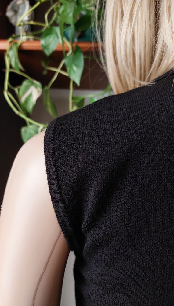 Dolce&Gabbana vintage black knit sweater vest mad… - image 6