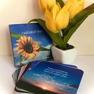 Cartes inspirantes pour aider à se remettre de l'anorexie