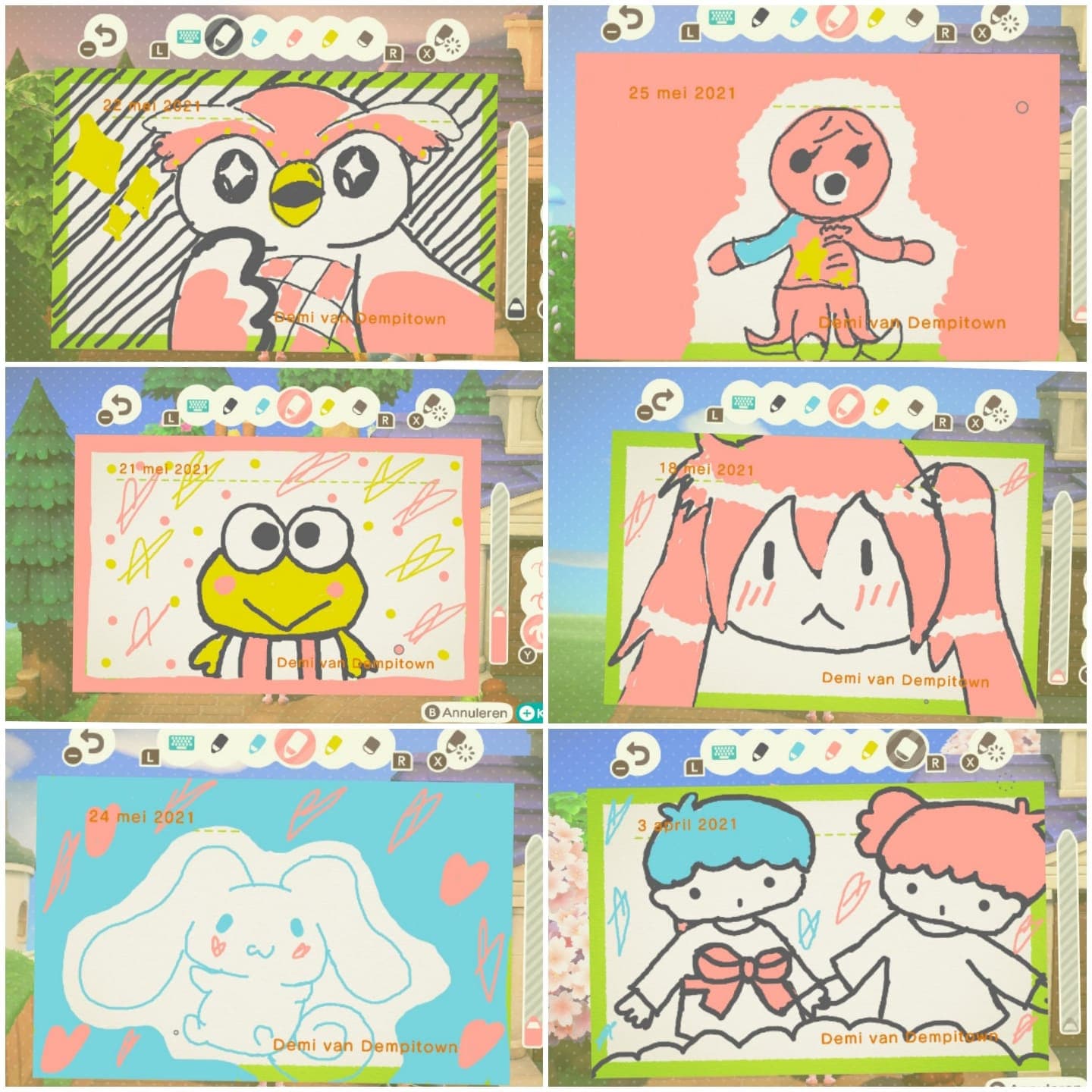 Animal crossing bulletin board drawing Etsy