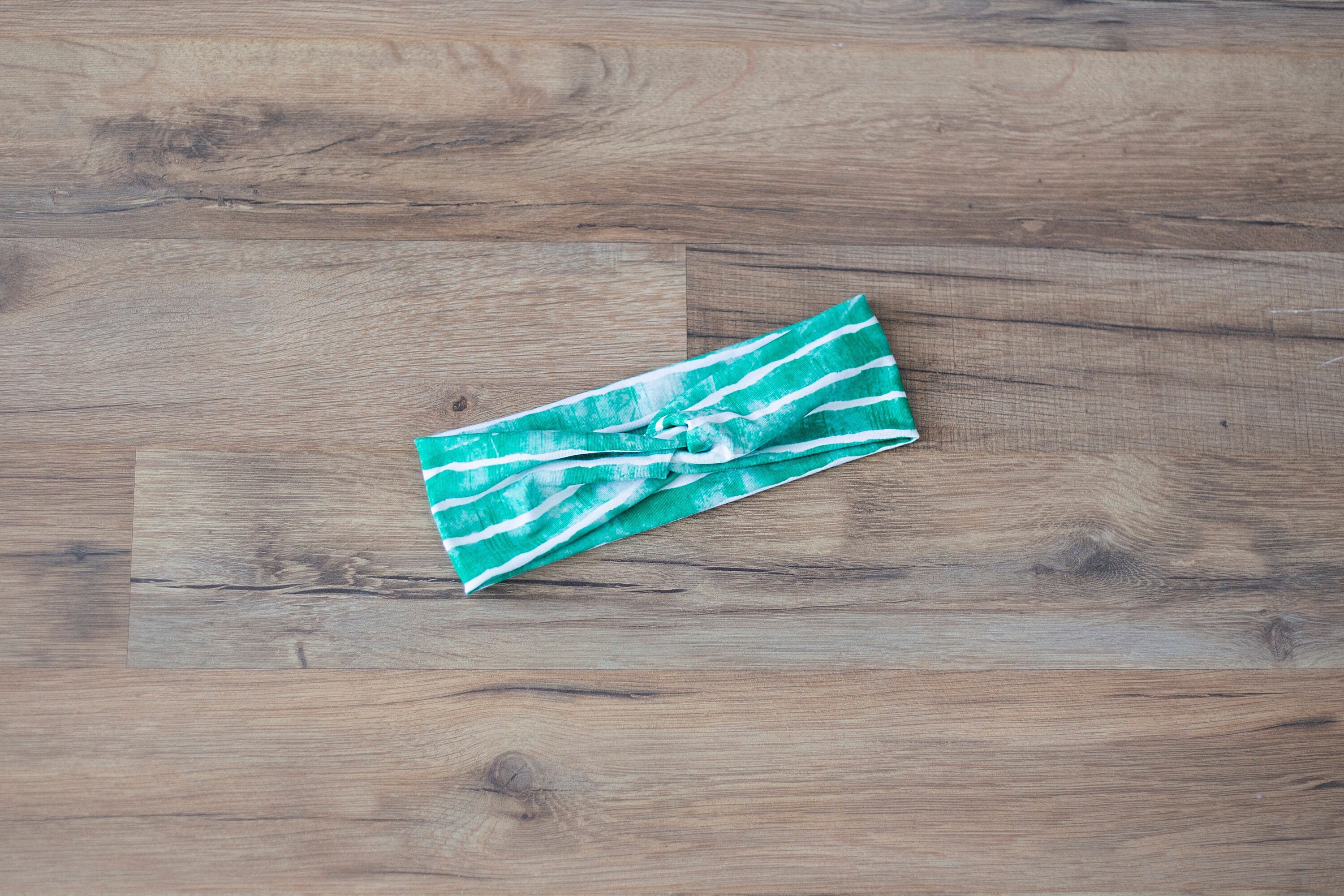 Green Stripe Knotted Headband Boho Women's Headband - Etsy Denmark