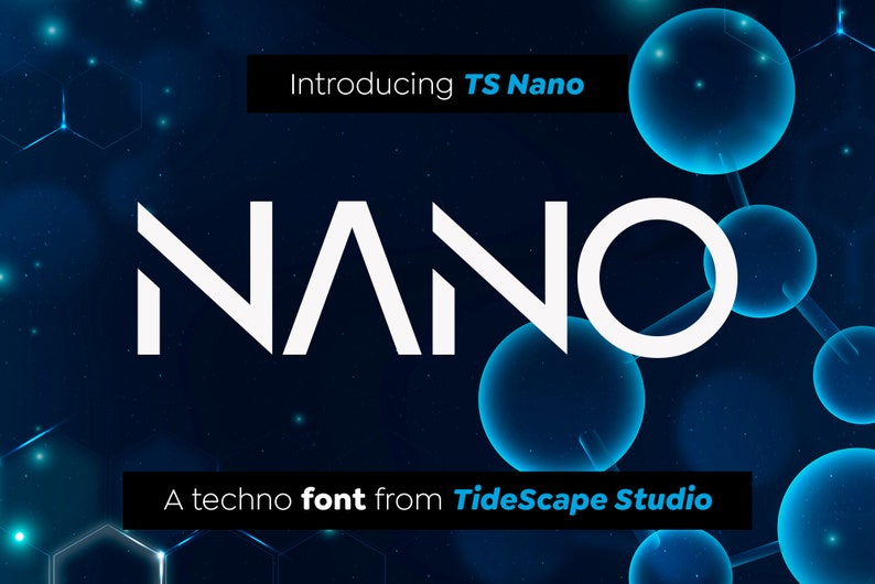 TS Nano Font Digital Font Techno Font Cricut Font Etsy New Zealand