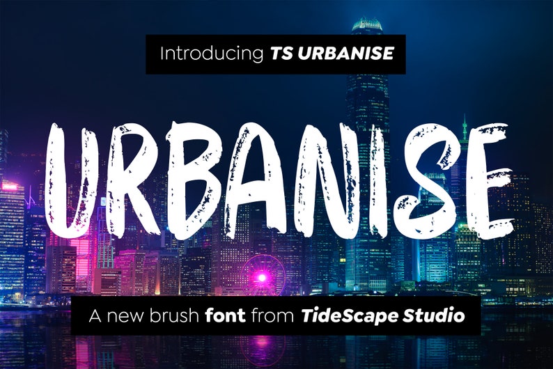 TS Urbanise Font Digital Font Brush Cricut Font Etsy UK