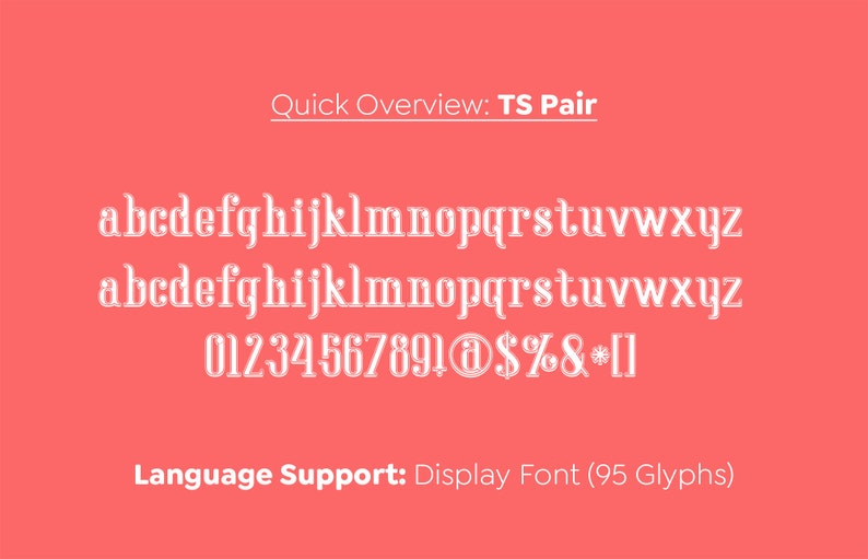 TS Pair Font Digital Font Vintage Font Cricut Font Etsy UK