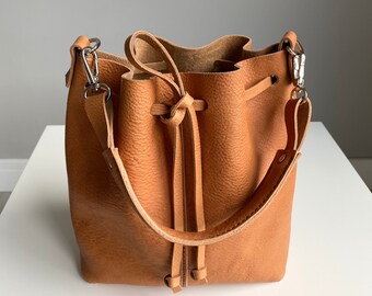 Large Coconut Drinks Bucket Bags w/Genuine Leather Trim Front Personalized Large Coconut Drinks Bucket Bags w/Genuine Leather Trim Front Personalized