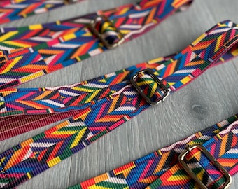 Patterned Adjustable Bag Strap: Crossbody Shoulder Strap