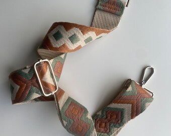 Patterned Bag Strap: Adjustable Crossbody Webbing Strap