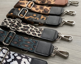 Leopard Print Bag Strap: Adjustable Crossbody Shoulder Strap