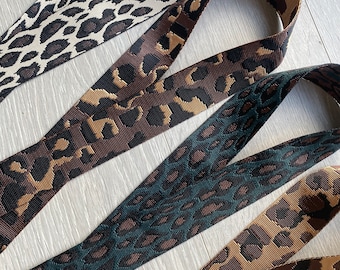 Leopard Print Bag Strap: Detachable Webbing Crossbody Shoulder Strap
