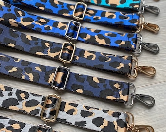 Leopard Print Adjustable Bag Strap: Crossbody Shoulder Strap