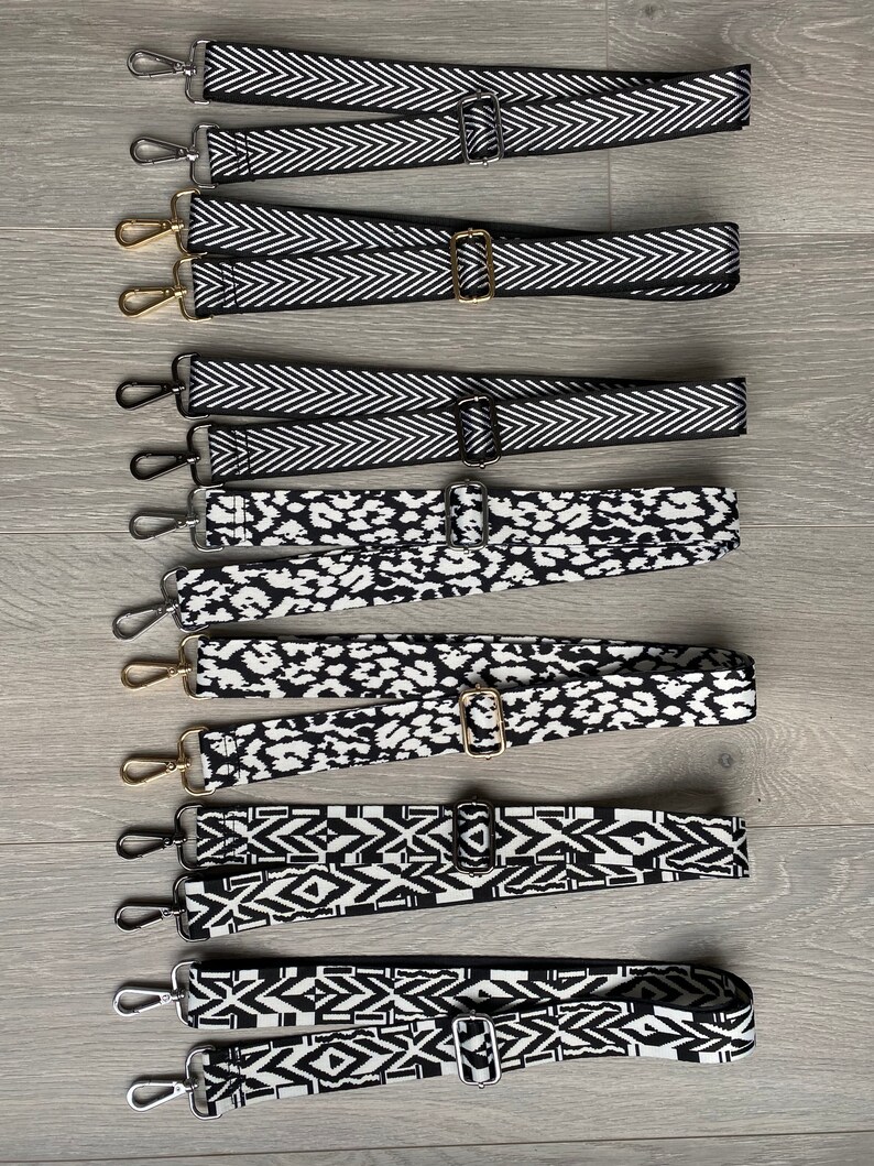 Bag Strap Shoulder Strap Cross Body Bag Strap Patterned Etsy