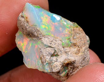 17.90 Ct, Ethiopian Opal Rough, Natural Opal Rough, Welo Opal Rough, Opal Crystals, Opal Raw, Fire Opal Rough, Opal Rough For Jewelry Making