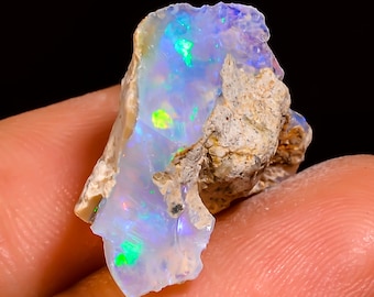 6.75 Ct, Opal Raw Crystals - AAA Grade, Large - Bulk Raw Opal, Natural Rough Opal, Welo Opal, Ethiopian Opal Rough For Jewelry Making
