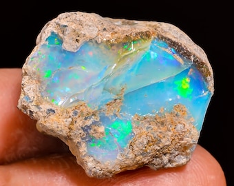 23.70 Ct, Ethiopian Opal Rough, Natural Opal Rough, Welo Opal Rough, Opal Crystals, Opal Raw, Fire Opal Rough, Opal Rough For Jewelry Making