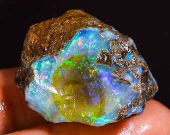 51.85 Ct, Top Quality Opal Raw, Natural Opal Rough, Big Opal Rough, Multi Fire Opal Rough, Welo Opal Rough, Opal Rough For Jewelry Making