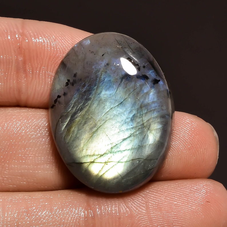 Oval Shape Cabochon Loose Gemstone For Making Jewelry 28X22X7 mm MS-157 Elegant AAA Quality 100/% Natural Labradorite 40.5 Ct