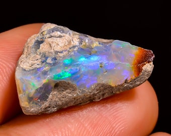 9.35 Ct, Ethiopian Opal Rough, Natural Opal Rough, Welo Opal Rough, Opal Crystals, Opal Raw, Fire Opal Rough, Opal Rough For Jewelry Making
