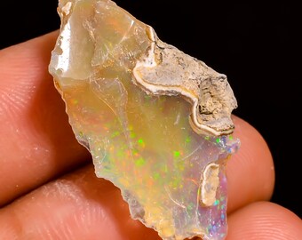 7.80 Ct, Opal Raw Crystals - AAA Grade, Large - Bulk Raw Opal, Natural Rough Opal, Welo Opal, Ethiopian Opal Rough For Jewelry Making