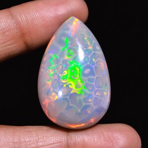 Natural Round 19.8 Carats 19.5 MM Opal Stone, Big Round Opal Stone for  Pendant, AAA Cab Multiple Flashy Big Pin Fire Honeycomb Opal for Ring 