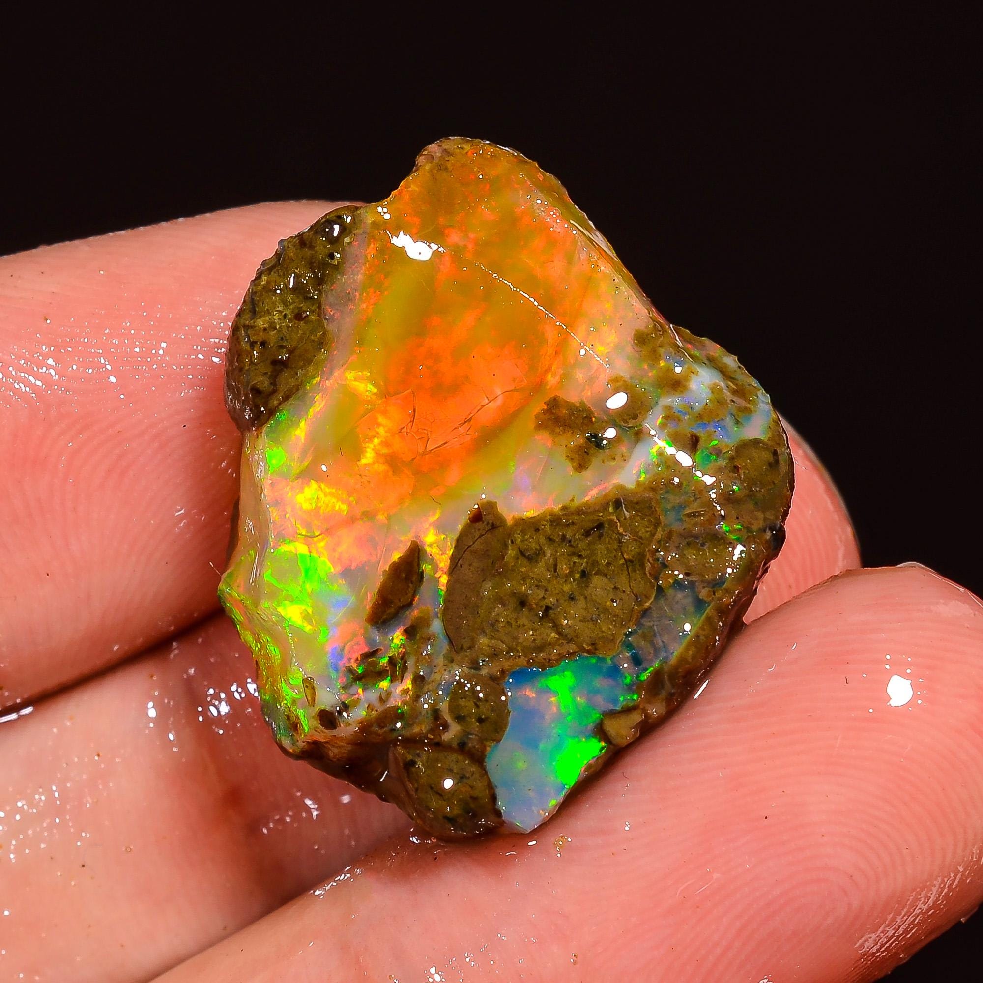 19.85 Ct, OPAL RAW CRYSTALS, Fire Opal Rough, Natural Ethiopian Opal Rough,  Welo Opal Rough, Opal Raw for Jewelry Making - Etsy Israel