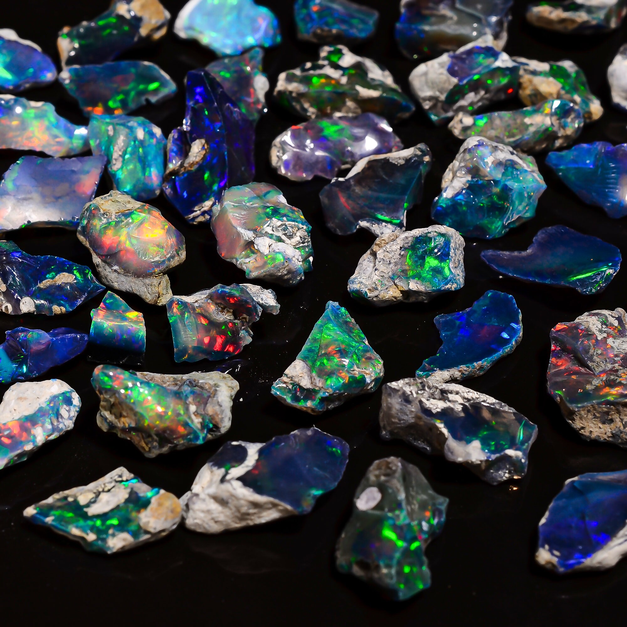 Naturel Éthiopien opal rough Spécimen Opale , Cristal Welo Feu 43.60 CT
