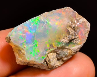 20.40 Ct, Ethiopian Opal Rough, Natural Opal Rough, Welo Opal Rough, Opal Crystals, Opal Raw, Fire Opal Rough, Opal Rough For Jewelry Making