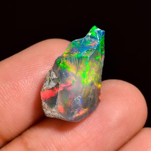 7.30 Ct, Top Quality Black Ethiopian Opal Rough, Black Welo Opal, Natural Black Opal, Black Fire Opal Rough, Black Opal Raw Jewelry Making