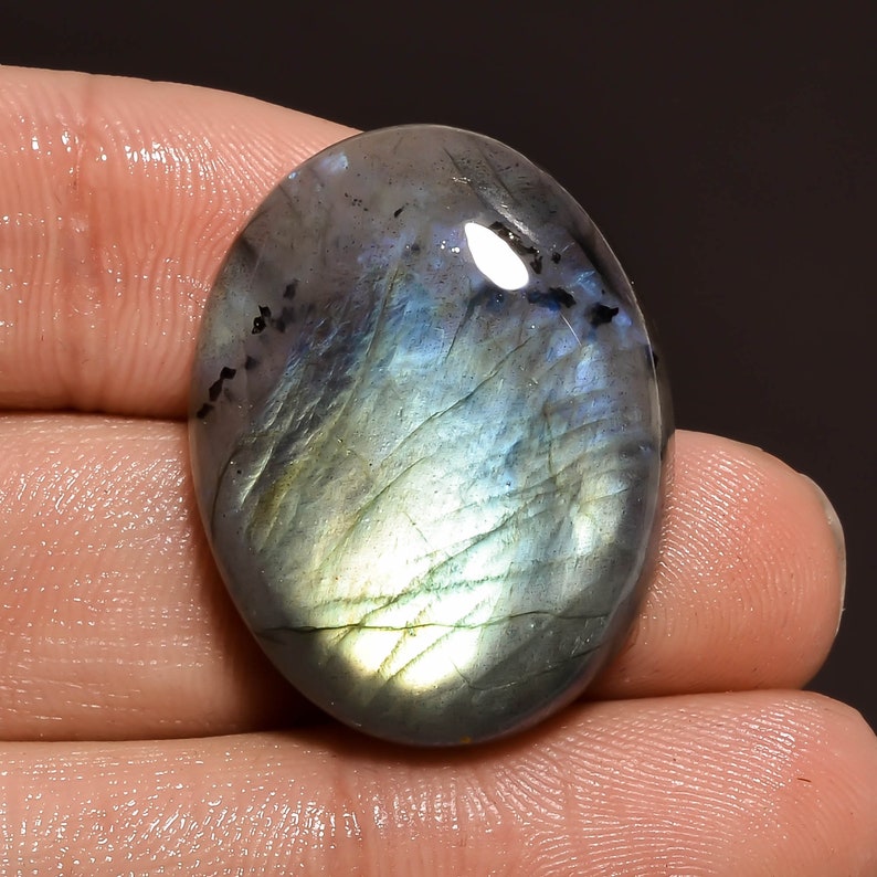 Oval Shape Cabochon Loose Gemstone For Making Jewelry 28X22X7 mm MS-157 Elegant AAA Quality 100/% Natural Labradorite 40.5 Ct
