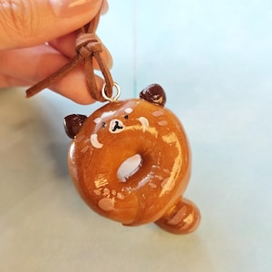 Real Bread Bag Charm - Preserved Mini Croissant & Pretzel Keychain - Unique Foodie Gift