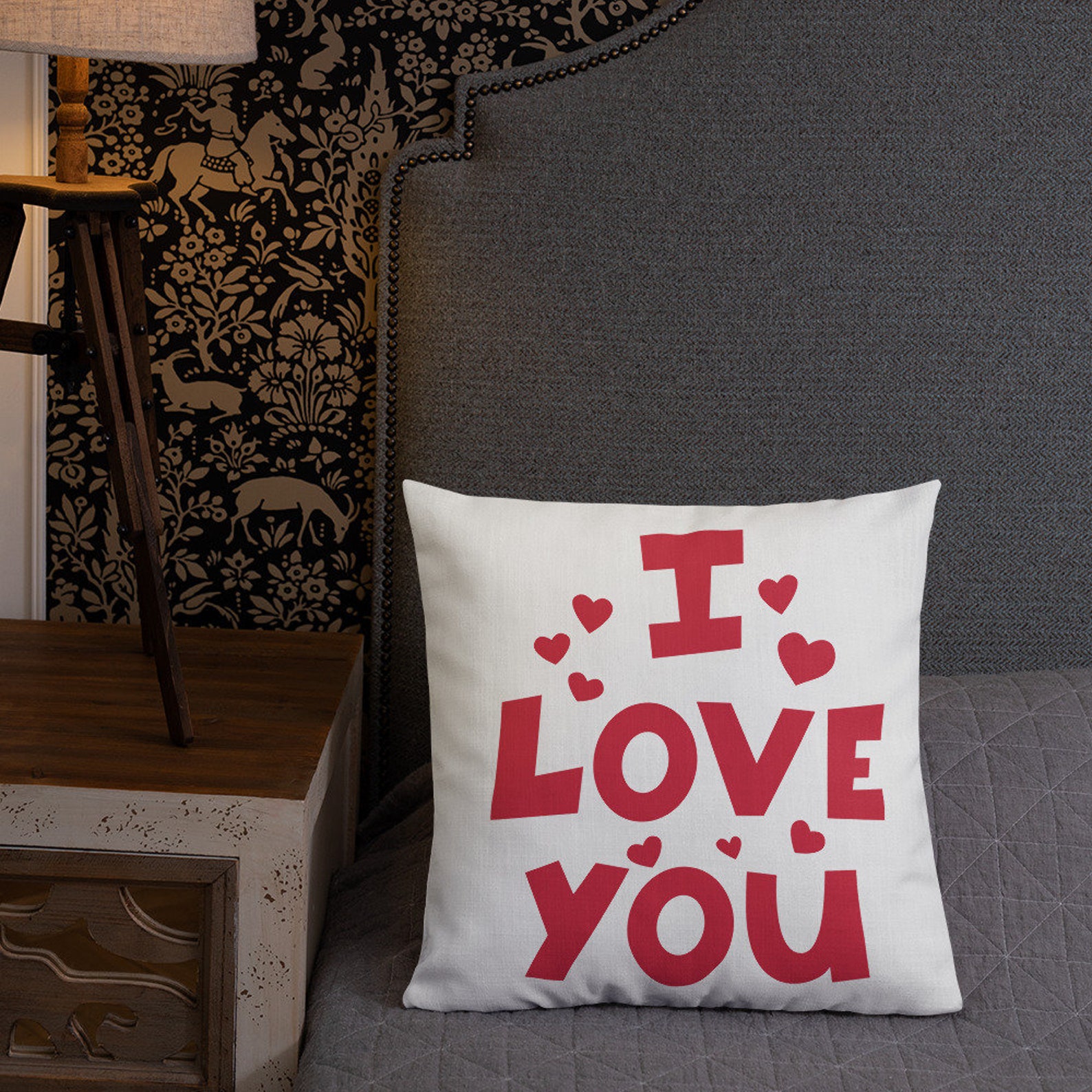 I Love You Premium Pillow Etsy