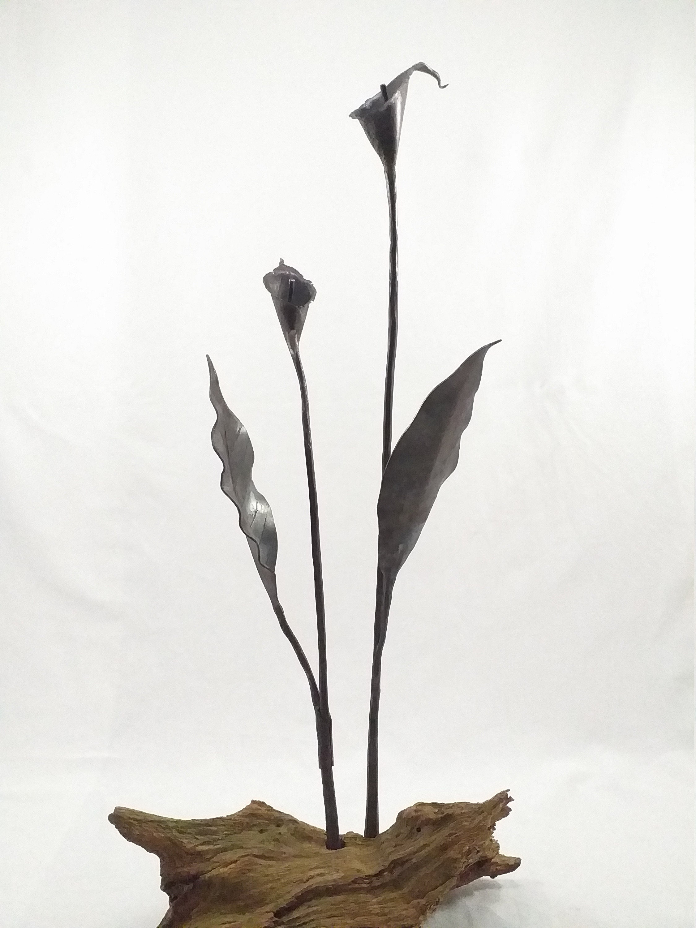 Fleurs Arums Fer Forgé,