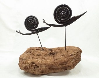 Forged iron snail