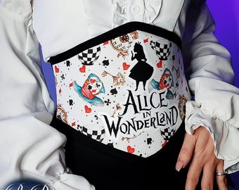 Alice in Wonderland Corset | Disneybound Outfit | Fairytale Bustier for Disneyland | Handmade Corset Top