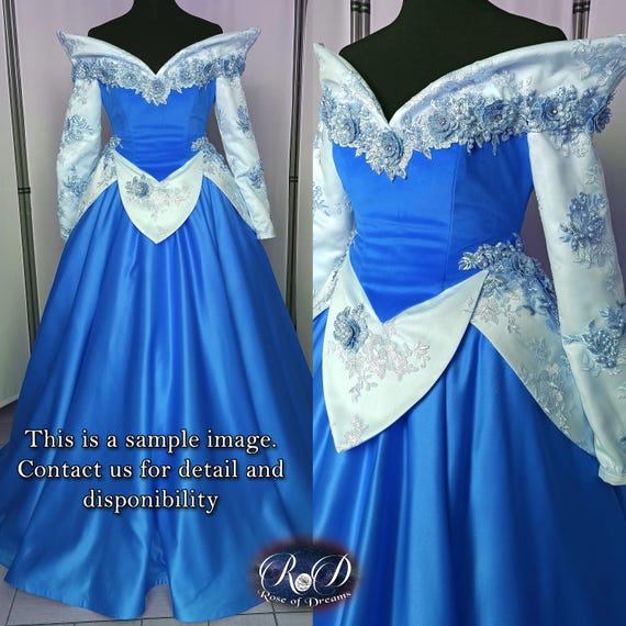 Princesa Aurora Disfraces De Princesas Adulto Vestido Azul Aurora