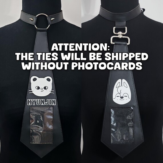 Stray Kids SKZOO Bias Tie & Photocard Set - Custom Kpop Member