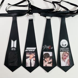 Cravates K-pop – Porte-cartes photo et accessoires personnalisables pour concerts et événements thématiques