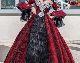 Regina Mills Dress Once Upon a Time | Elegant Costume for Adults | Perfect for Cosplay and Themed Parties