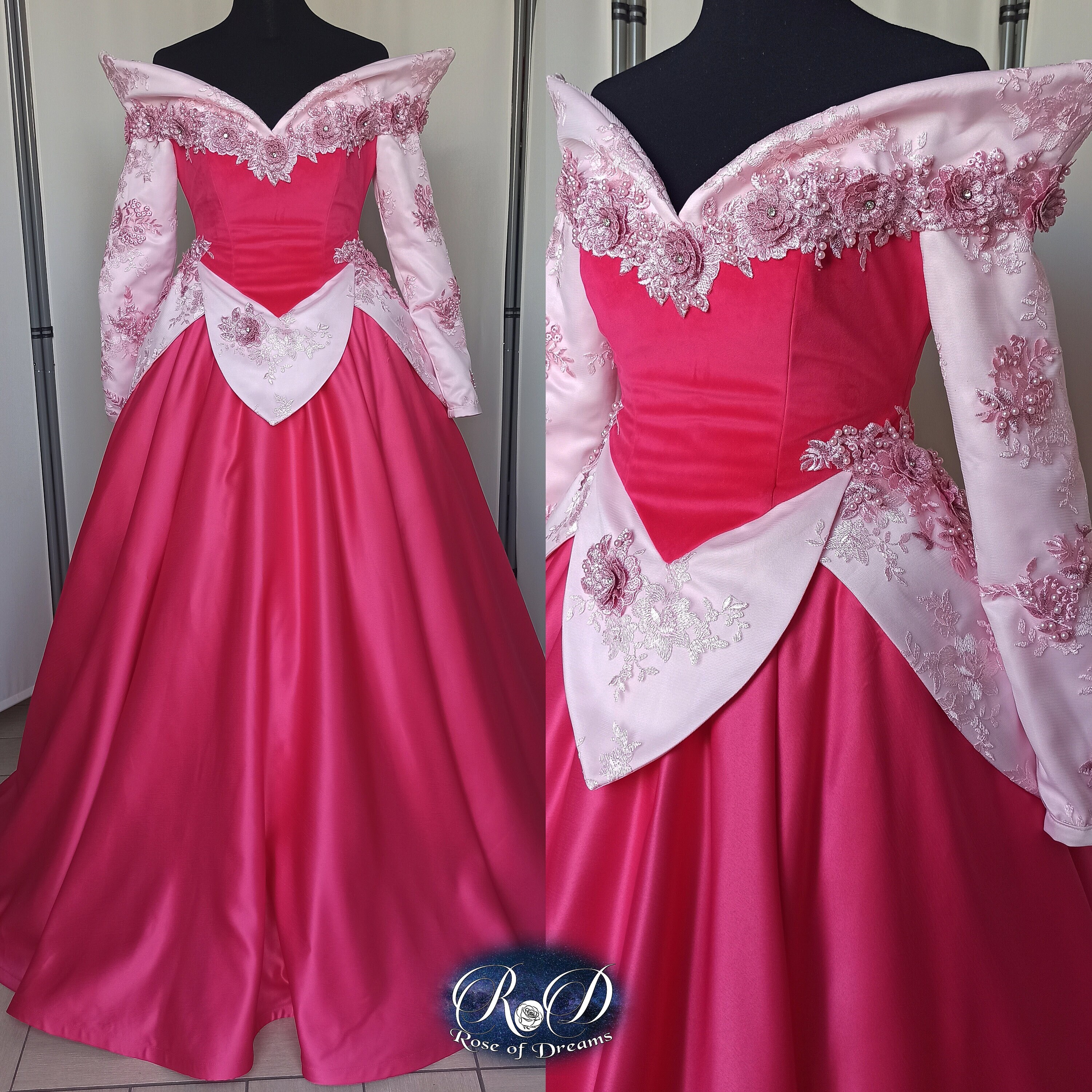 Robe Aurore La Belle au Bois Dormant Costume de princesse elegant pour adultes Parfait pour le cosplay les fetes et les evenements a theme Etsy France