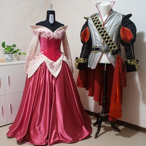 Aurora and Phillip Dress | Sleeping Beauty Princess and Prince Costume | Perfect for Cosplay and Themed Parties