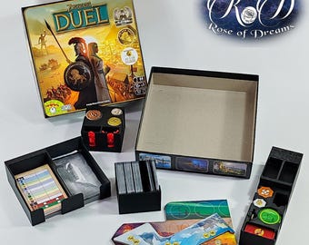Organizer for 7 Wonders Duel + Pantheon + Agora – All in One Box