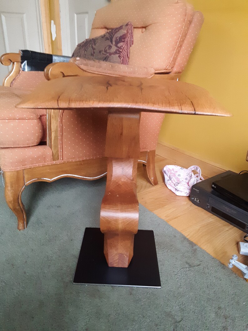 Reclaimed WHITE OAK Side/end Table Etsy