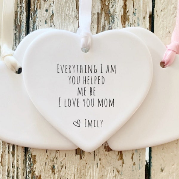 Mothers Day Gift, Mom Ornament , Personalized Gift For Mom , Personalized Mothers Day Ornament, Mom Birthday , I Love You Mom Gift, Best Mom