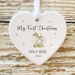 Baby Girl First Christmas Ornament | Babys First Christmas Ornament | First Christmas Gift Baby | New Baby Gift | Baby Shower Gift |