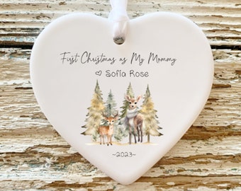 First Christmas as my Mom ~ Moms First Christmas Ornament ~ New Baby ~ Gift For New Mom ~ Baby Shower Gift ~ New Mommy ~ New Mom ~ Mom Gift