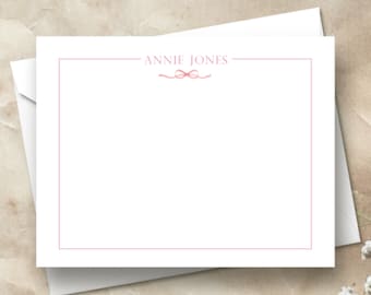 Artículos de papelería para niñas / Tarjetas de felicitación para niñas / Tarjetas de agradecimiento para niñas / Tarjetas planas / Tarjetas de agradecimiento / Tarjetas personalizadas