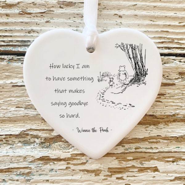 Classic Pooh Friend Gift | Goodbye Gift | Farewell Gift | Moving Gift | Classic Pooh Ornament | Friend Ornament | Missing You Gift |